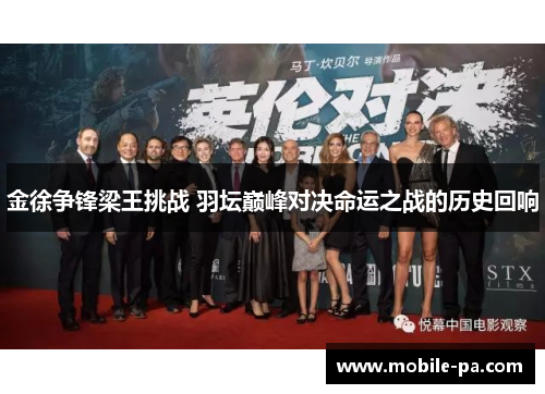 金徐争锋梁王挑战 羽坛巅峰对决命运之战的历史回响 金徐争锋梁王挑战 羽坛巅峰对决命运之战的历史回响